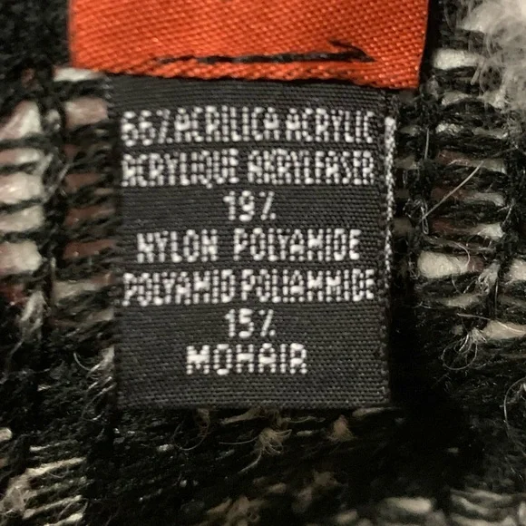 NWT Missoni new in bag zig zag black white poncho mohair acrylic one size - Picture 6 of 9